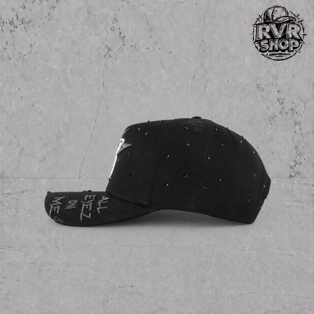 Money Hats Ny Cristals Black
