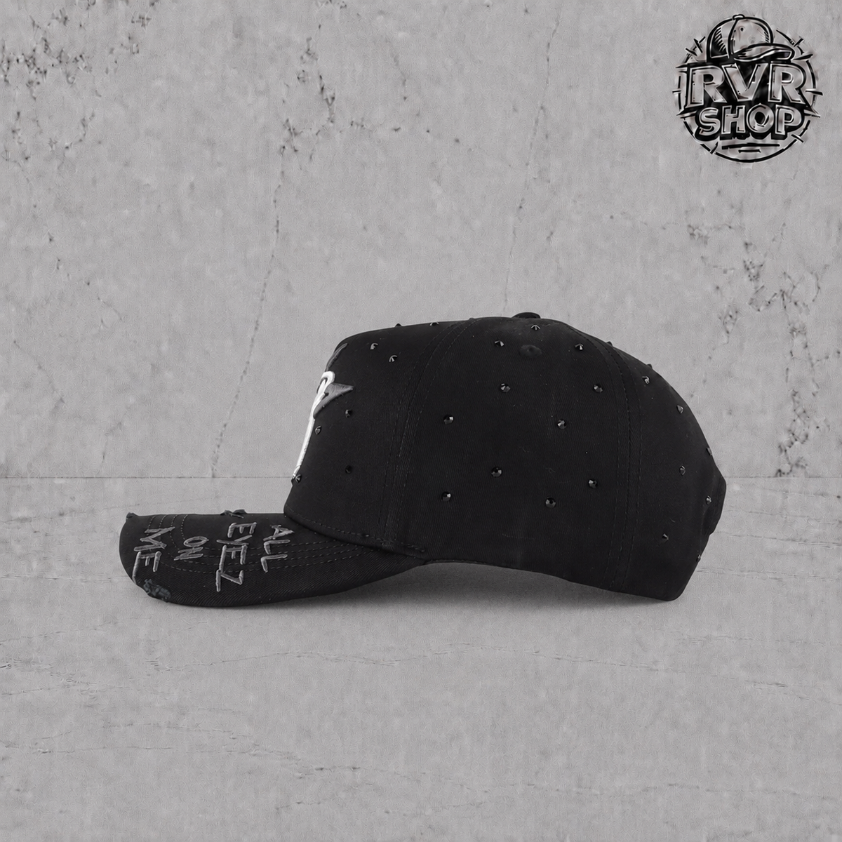 Money Hats Ny Cristals Black