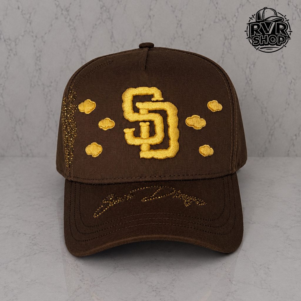 SD CLOUD BROWN X GOLD MZ HATS