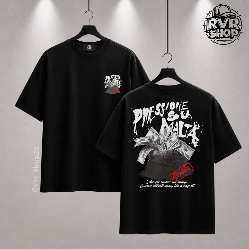 Playera Pressione Su Malta Black