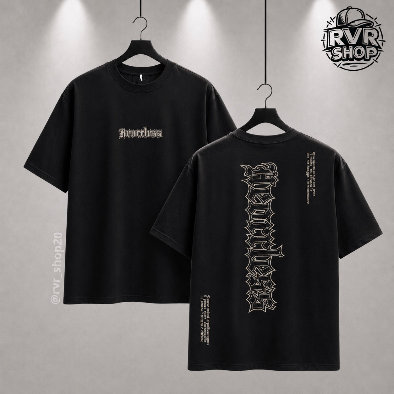 Playera Hearrless Black