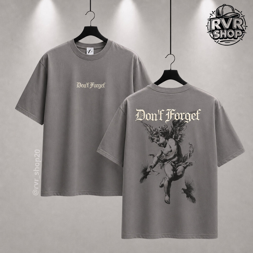 Playera Don't Forget White Grey