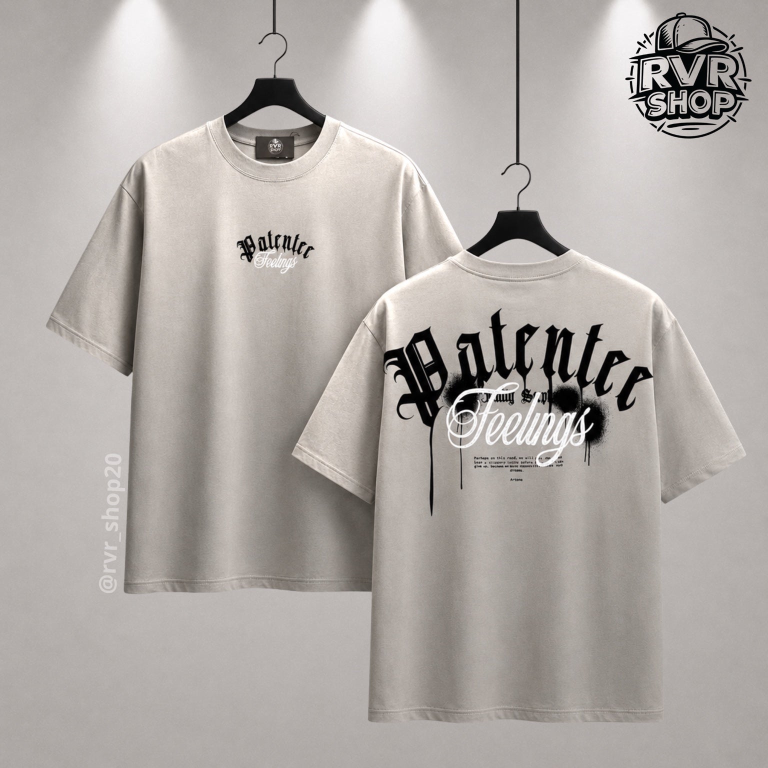 Playera Patentee Feelings light beige