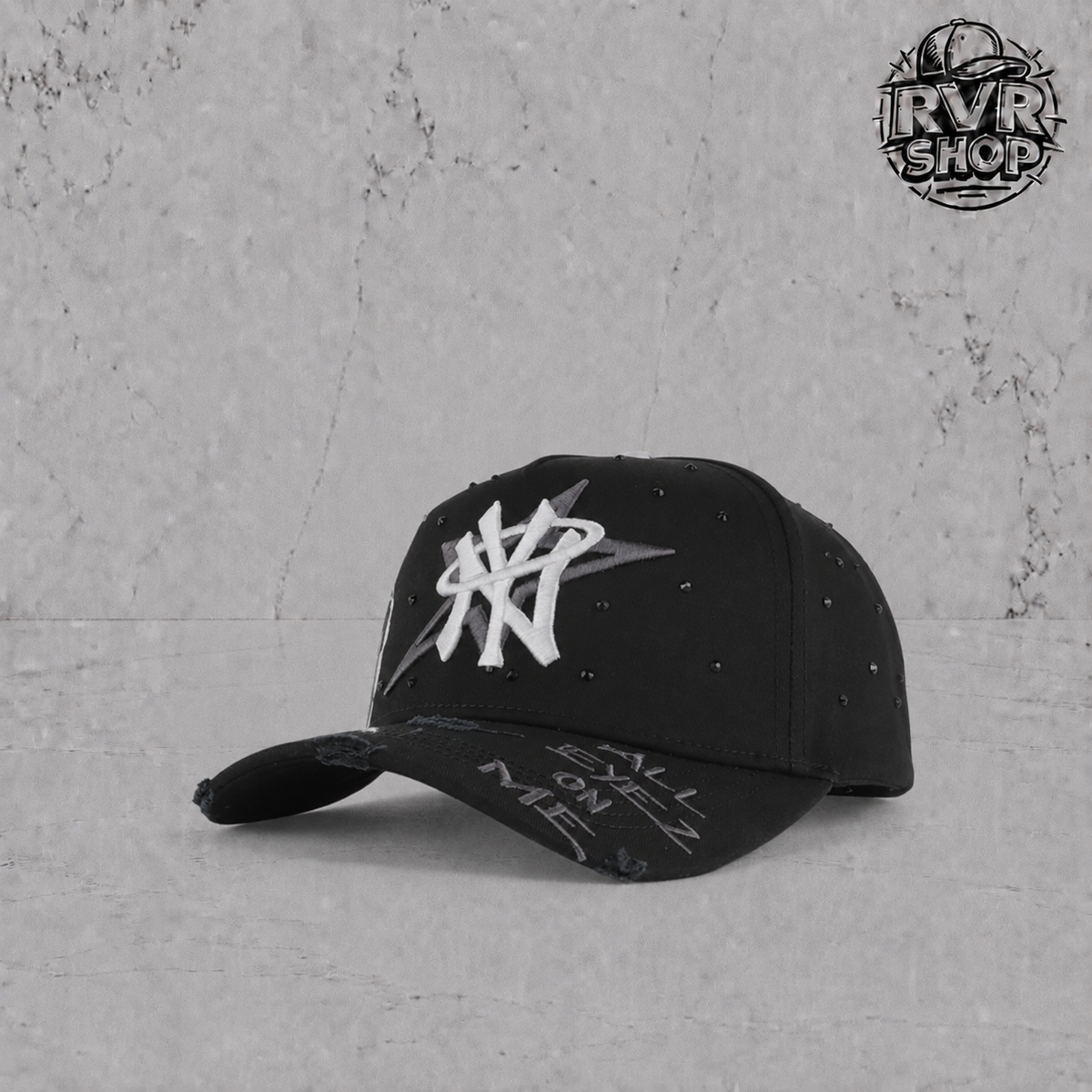 Money Hats Ny Cristals Black