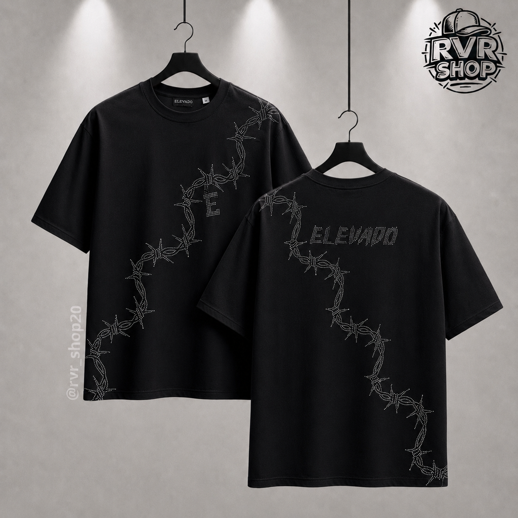 Playera Elevado Thorn Rhinestones