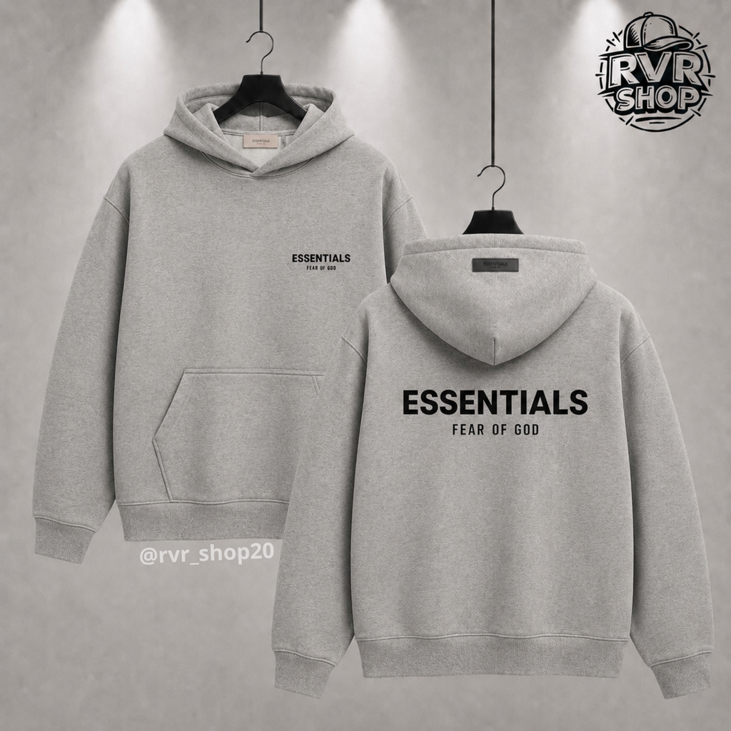 Hoddie Essentials Dark Oatme