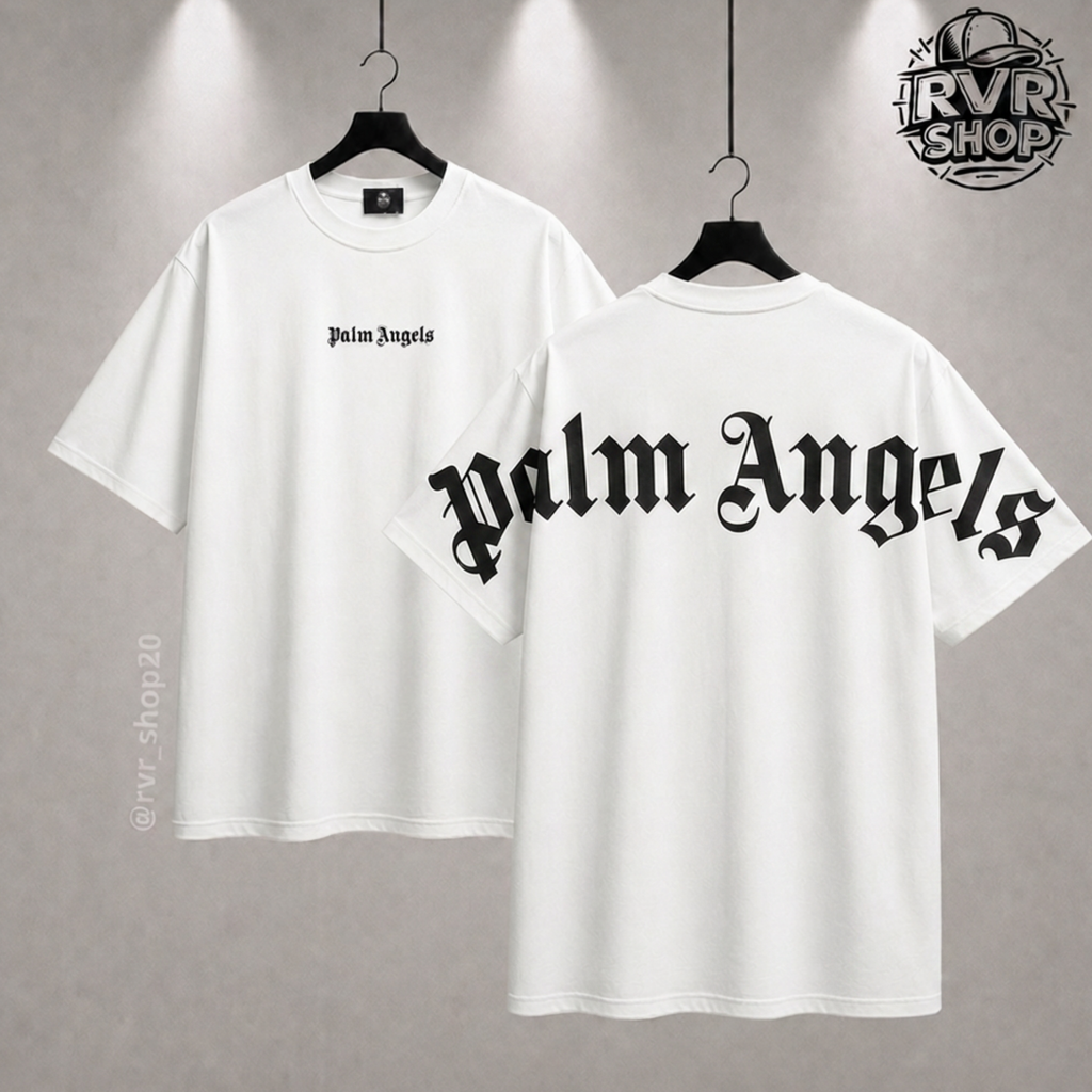 Playera Palm Angels White/Black