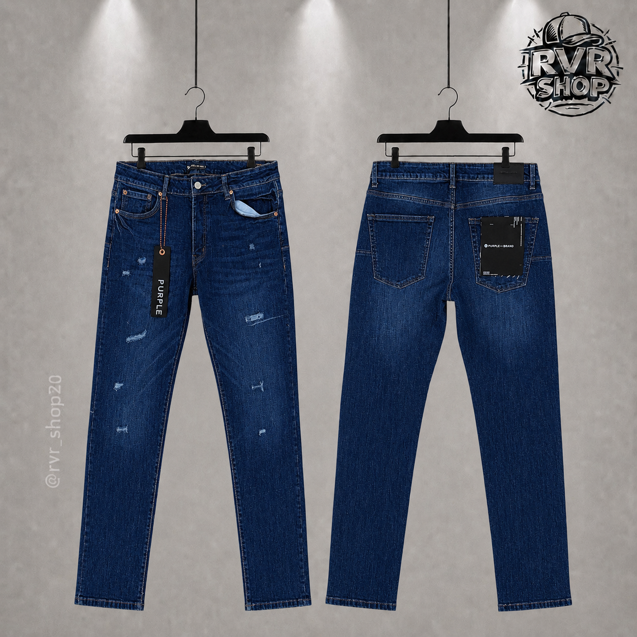 Jeans Purple Brand Dark Blue