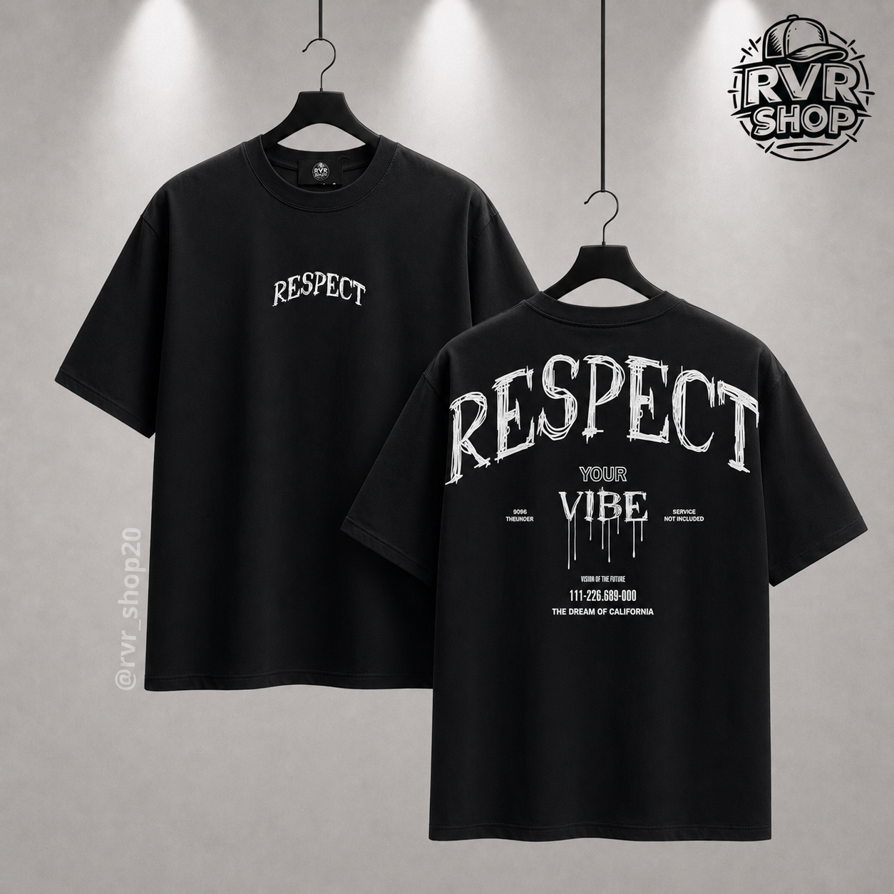 Playera Respect Your Vibe black