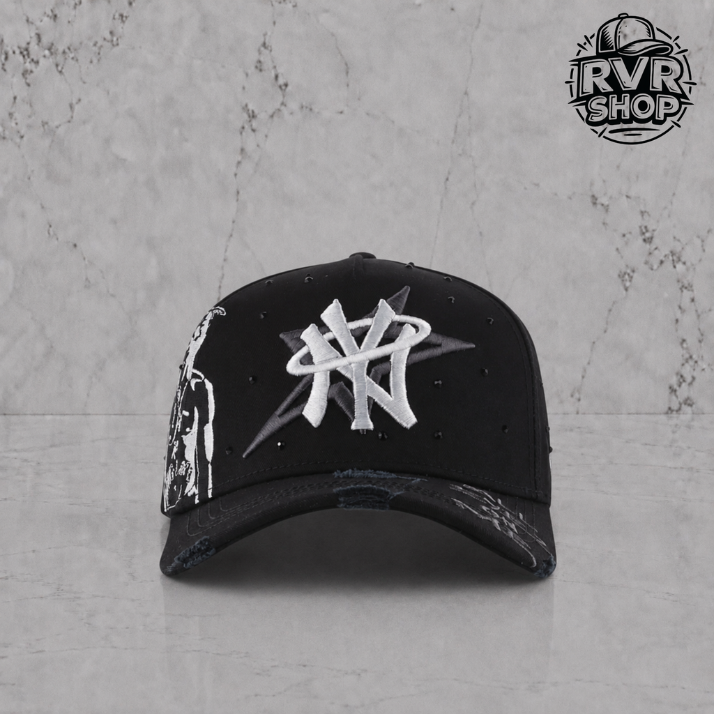 Money Hats Ny Cristals Black