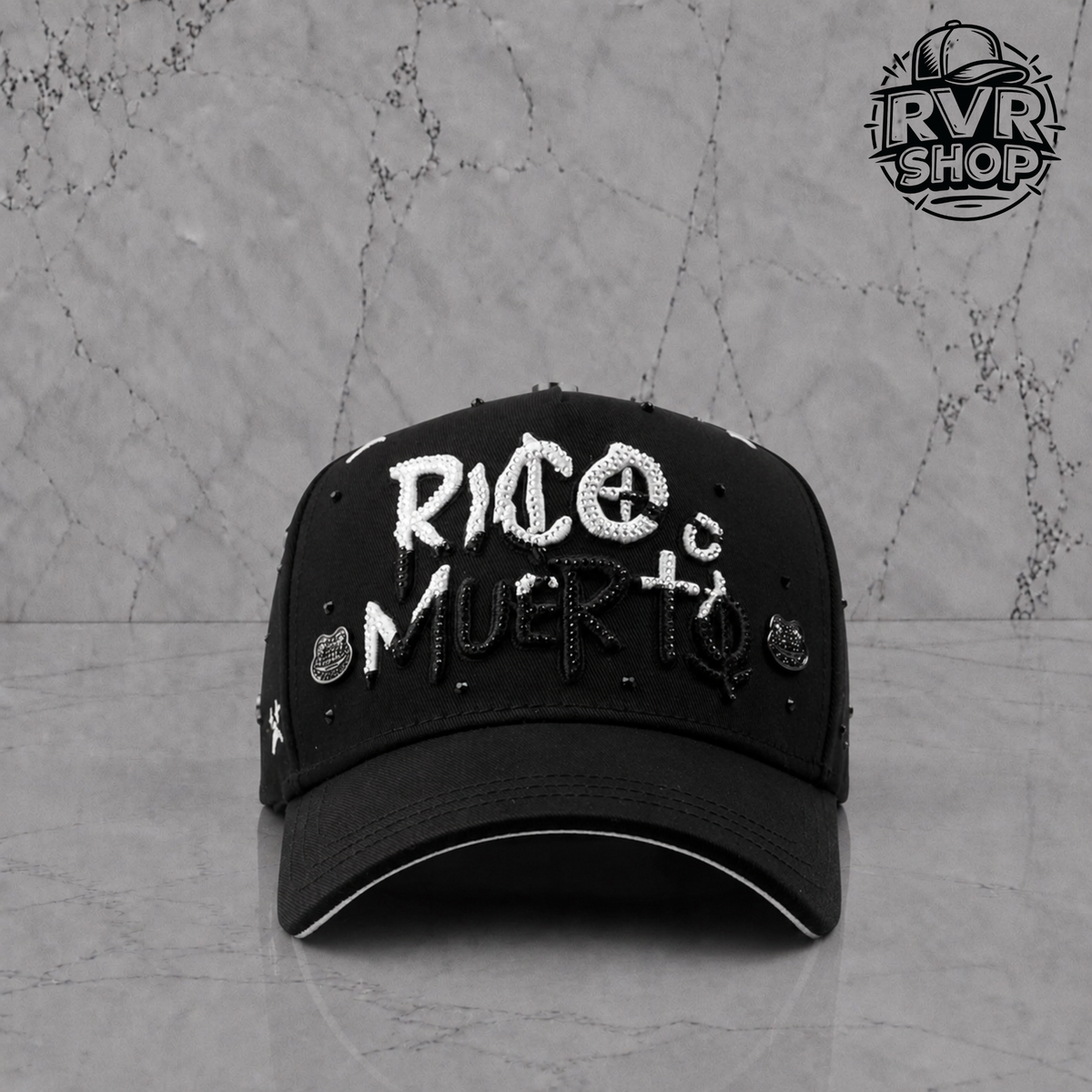 Mz Hats Rico O Muerto Black/White