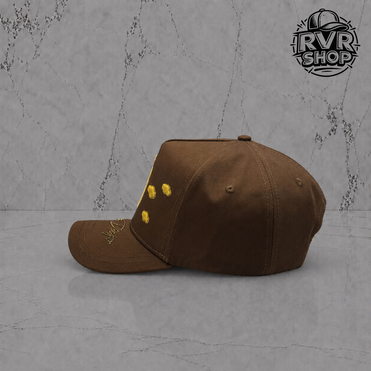 SD CLOUD BROWN X GOLD MZ HATS