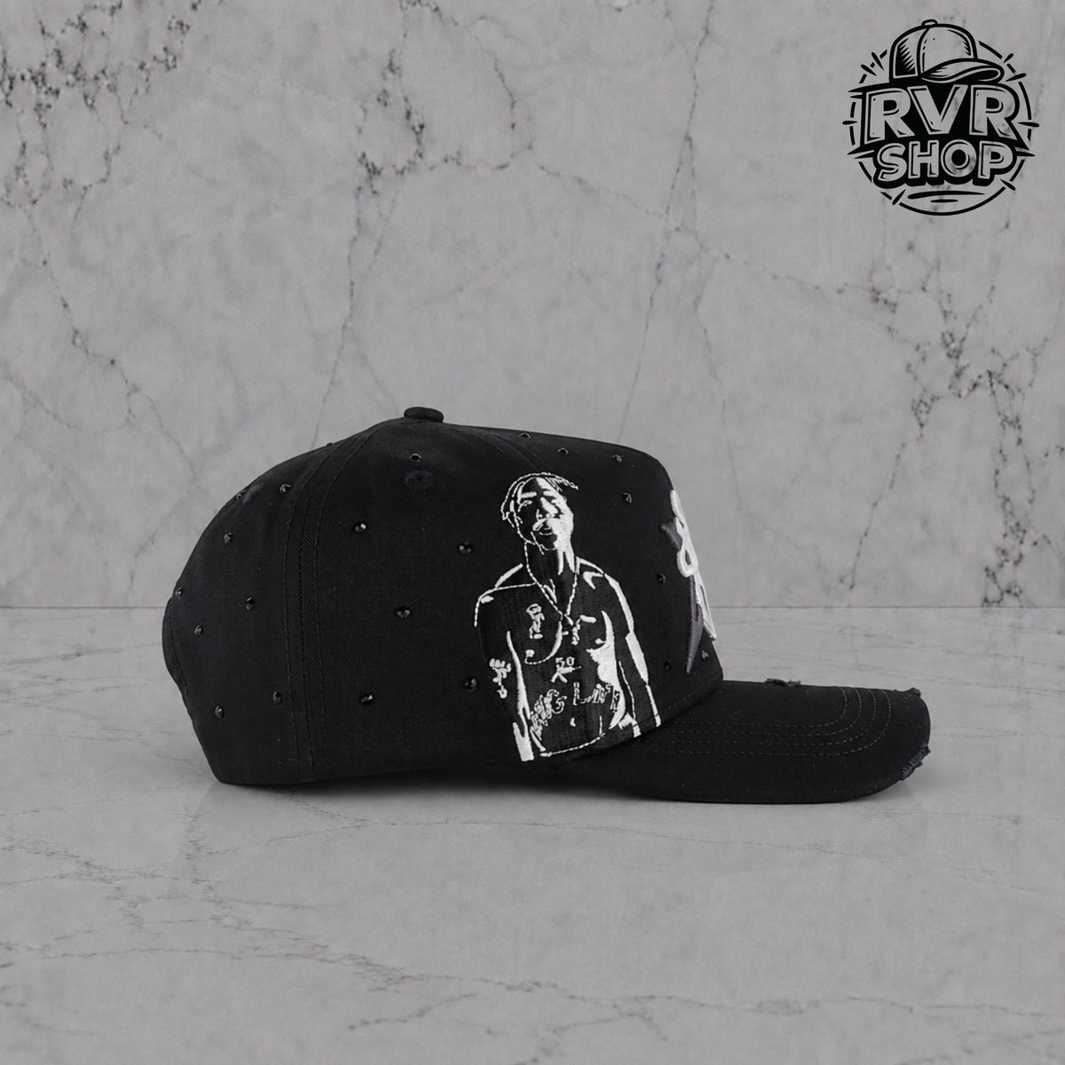 Money Hats Ny Cristals Black