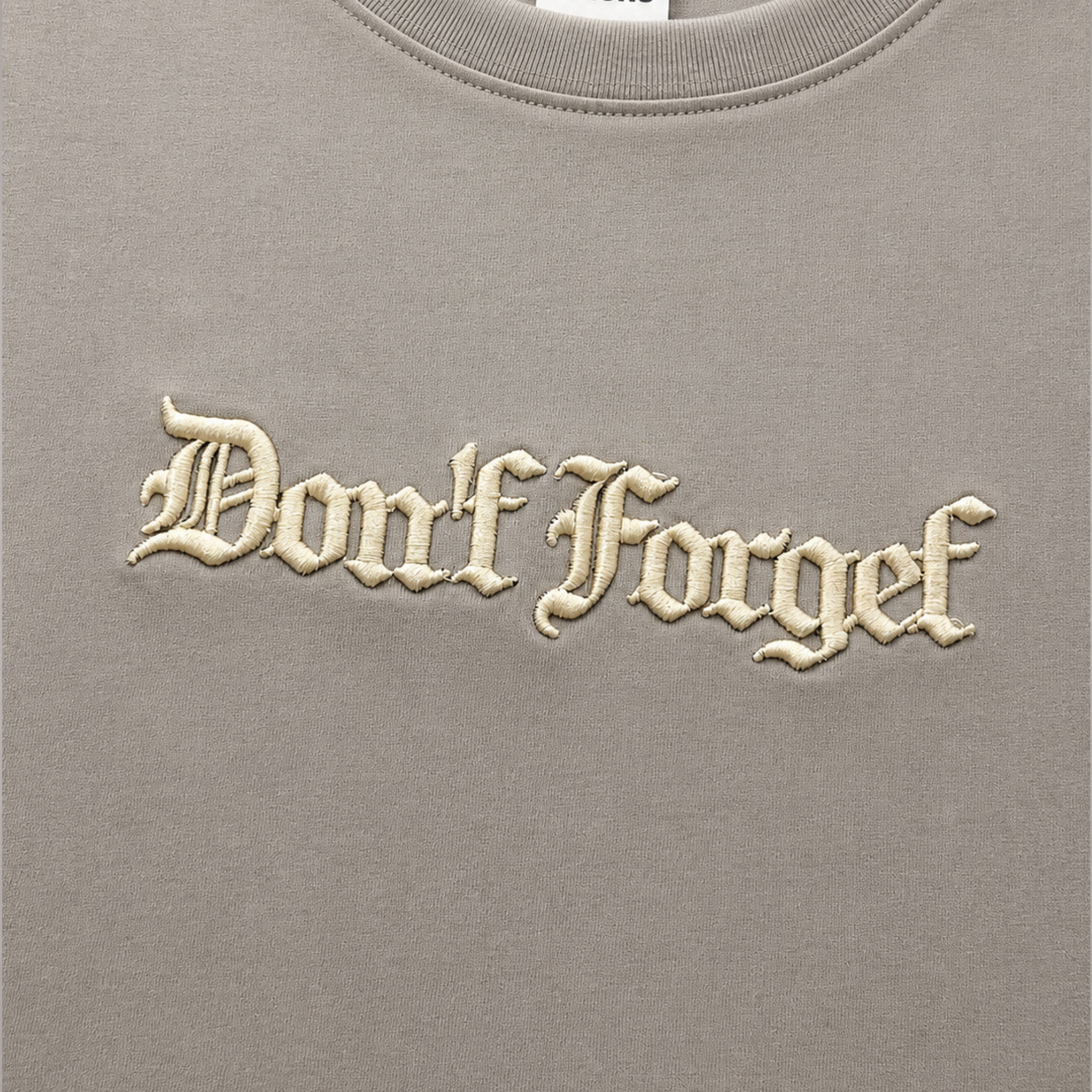 Playera Don't Forget White Grey