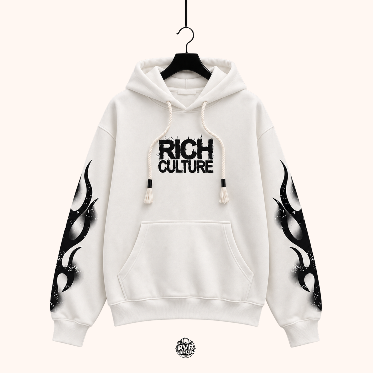Hoddie Rich Culture White