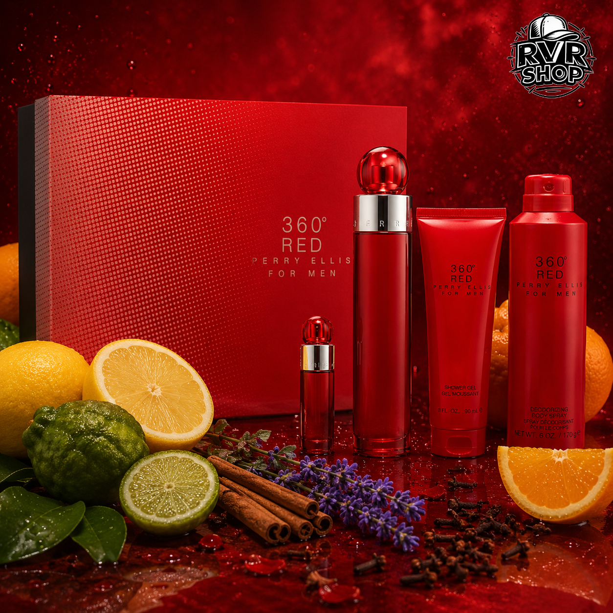 Kit 360° Red for Men Perry Ellis
