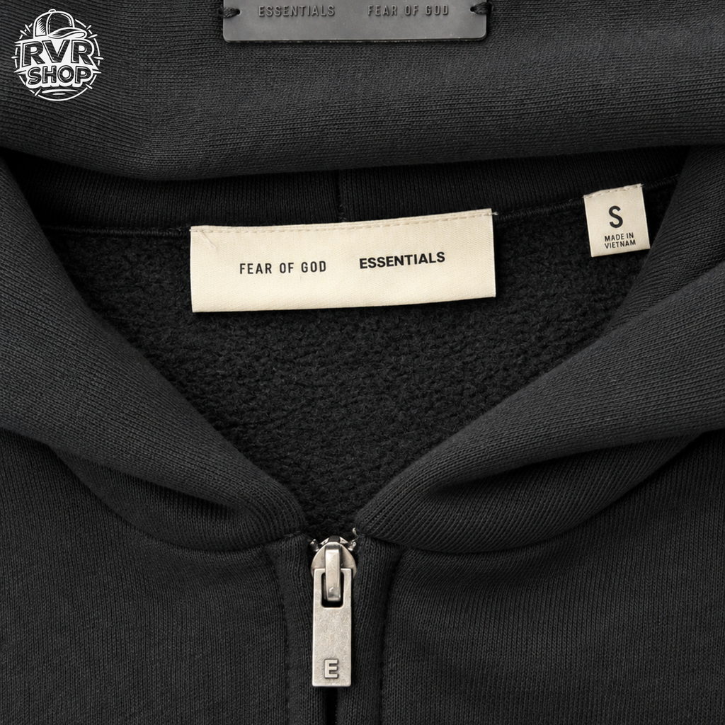 Hoddie Essentials ZIP Black