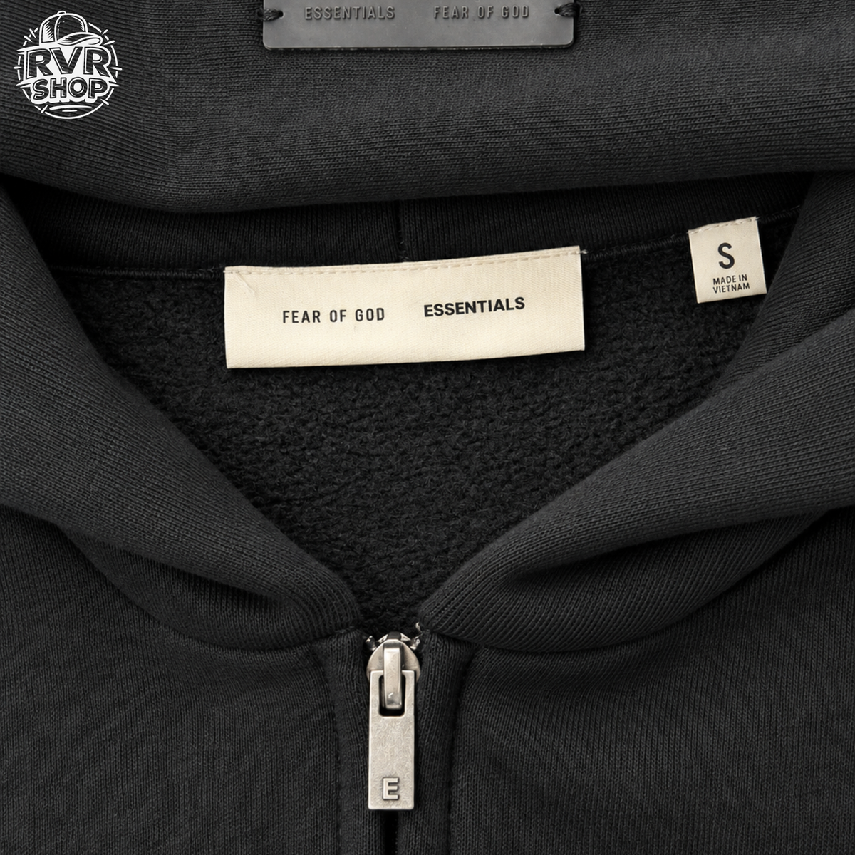Hoddie Essentials ZIP Black