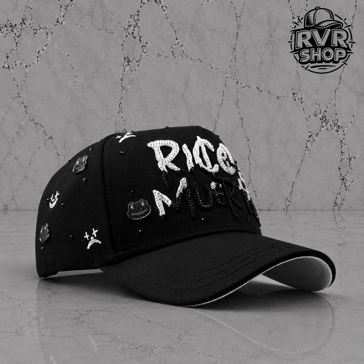 Mz Hats Rico O Muerto Black/White