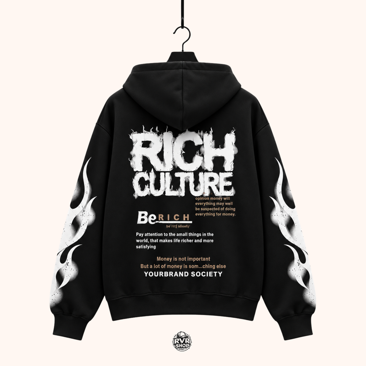 Hoddie Rich Culture Black