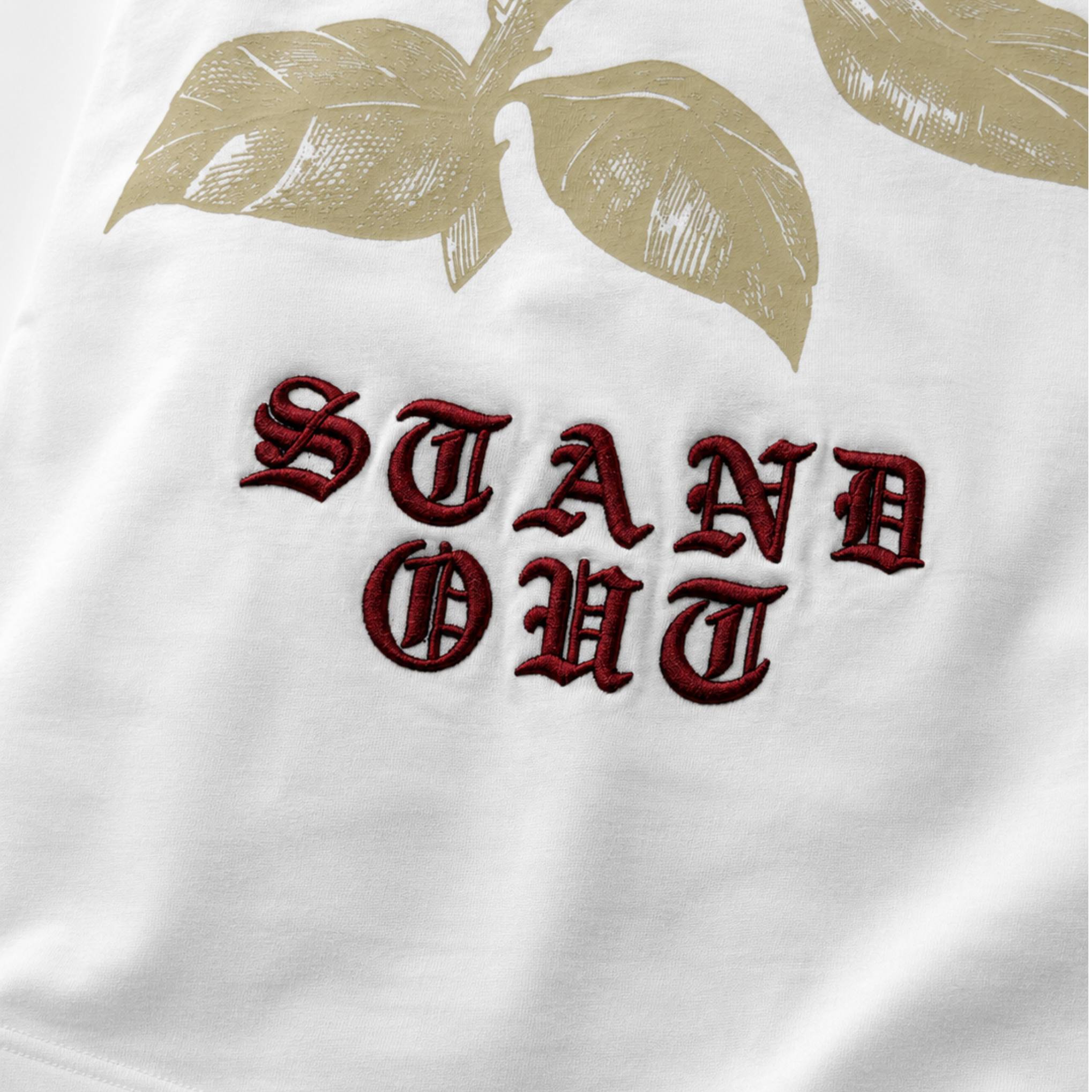 Playera Stand Out Rose White