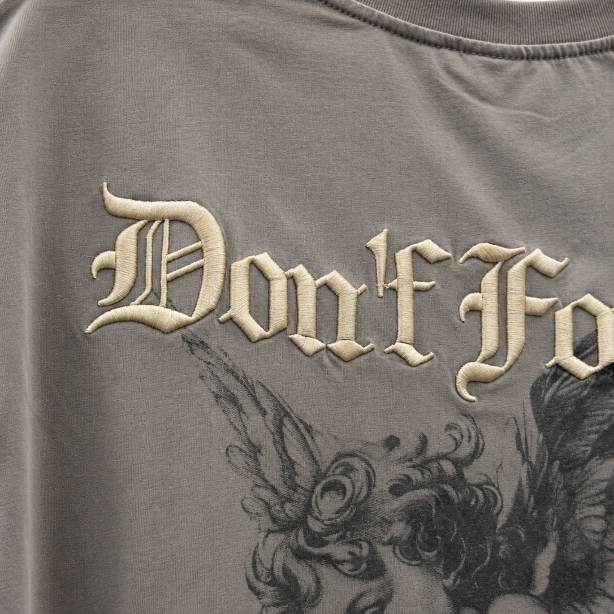 Playera Don't Forget White Grey