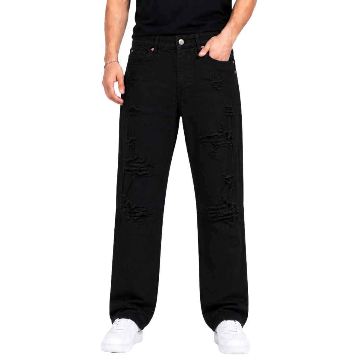 Jean American Eagle Destroyed Black