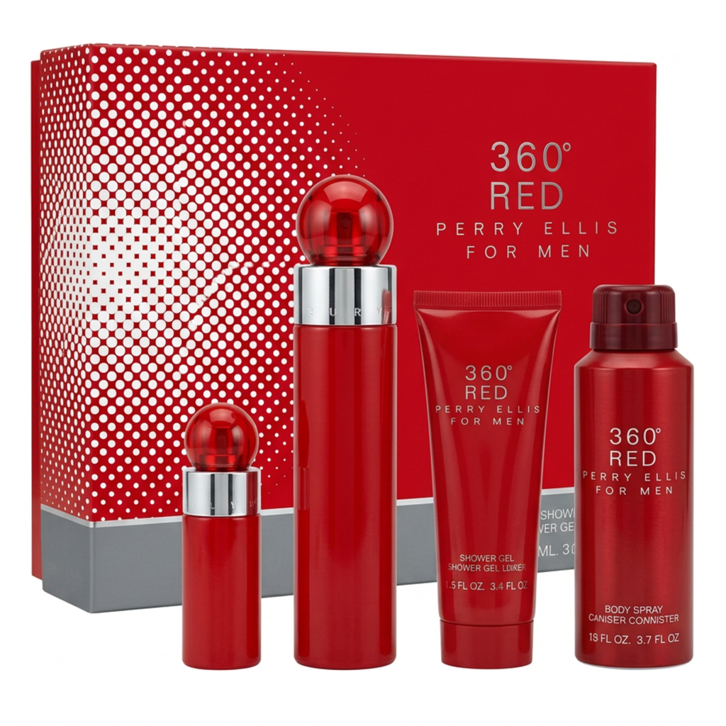 Kit 360° Red for Men Perry Ellis (Caballero)